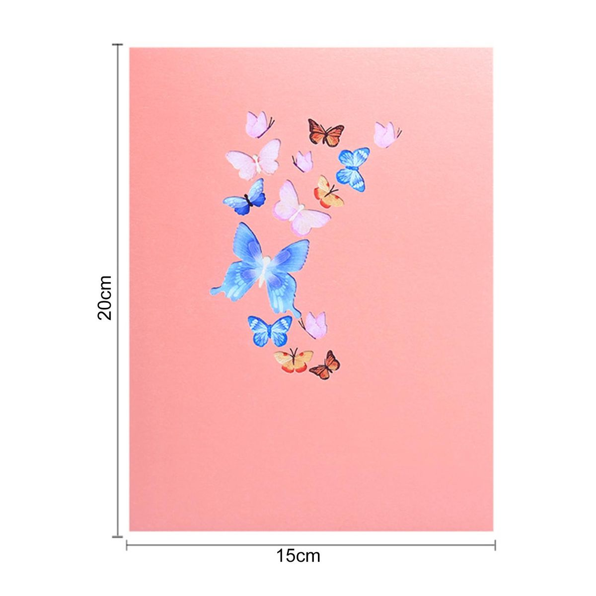 Unique 3d Pop-up Card Vibrant 3d Butterfly Flower Pop-up for Birthdays