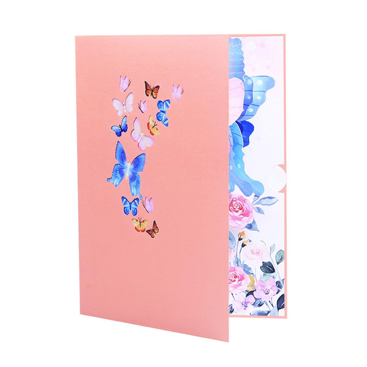 Unique 3d Pop-up Card Vibrant 3d Butterfly Flower Pop-up for Birthdays