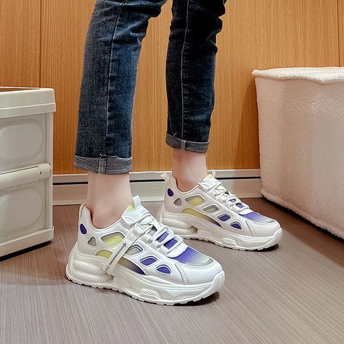 Breathable Sports Shoes Women Running Sneakers Beige Sneakers Ladies