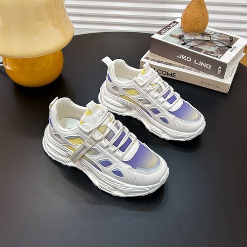Breathable Sports Shoes Women Running Sneakers Beige Sneakers Ladies