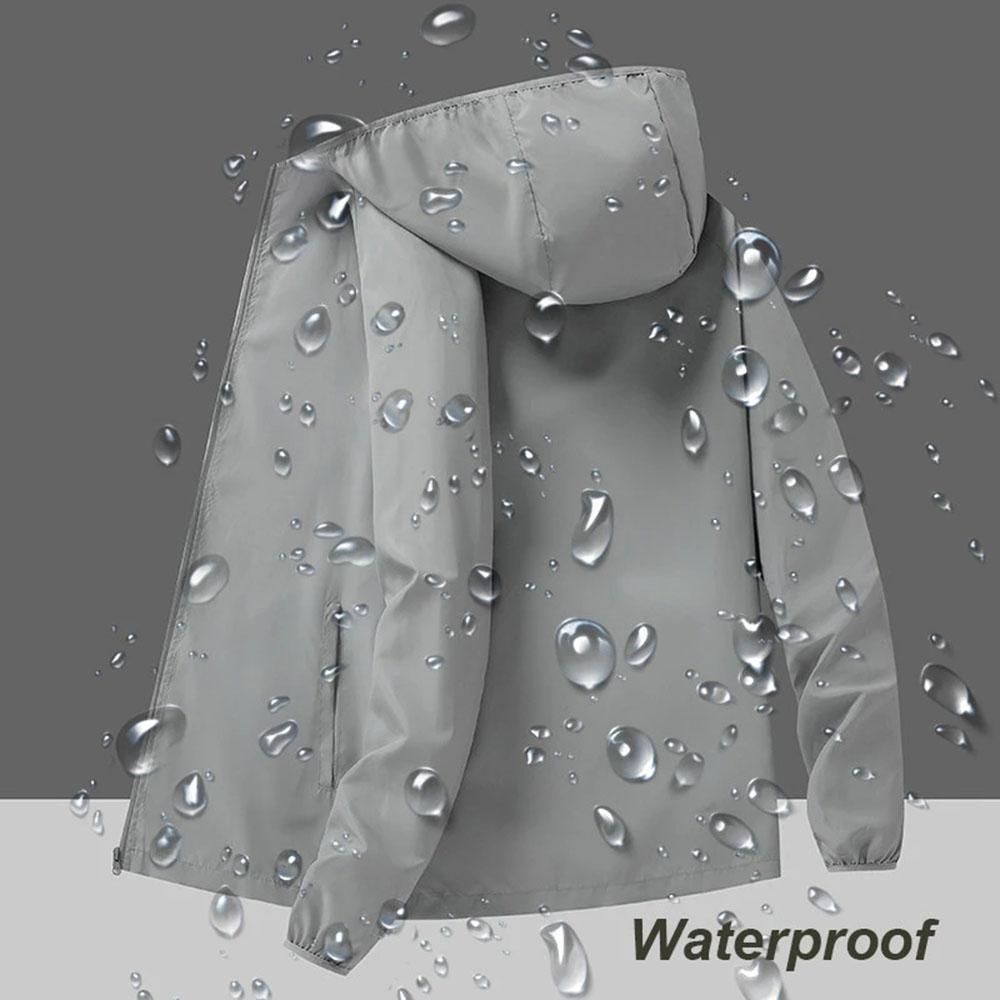 Hiking Windbreaker Camping Waterproof Jacket Reflective Coat Sun Protection Clothing Unsiex Outdoor Windbreakers Plus Size S-7XL