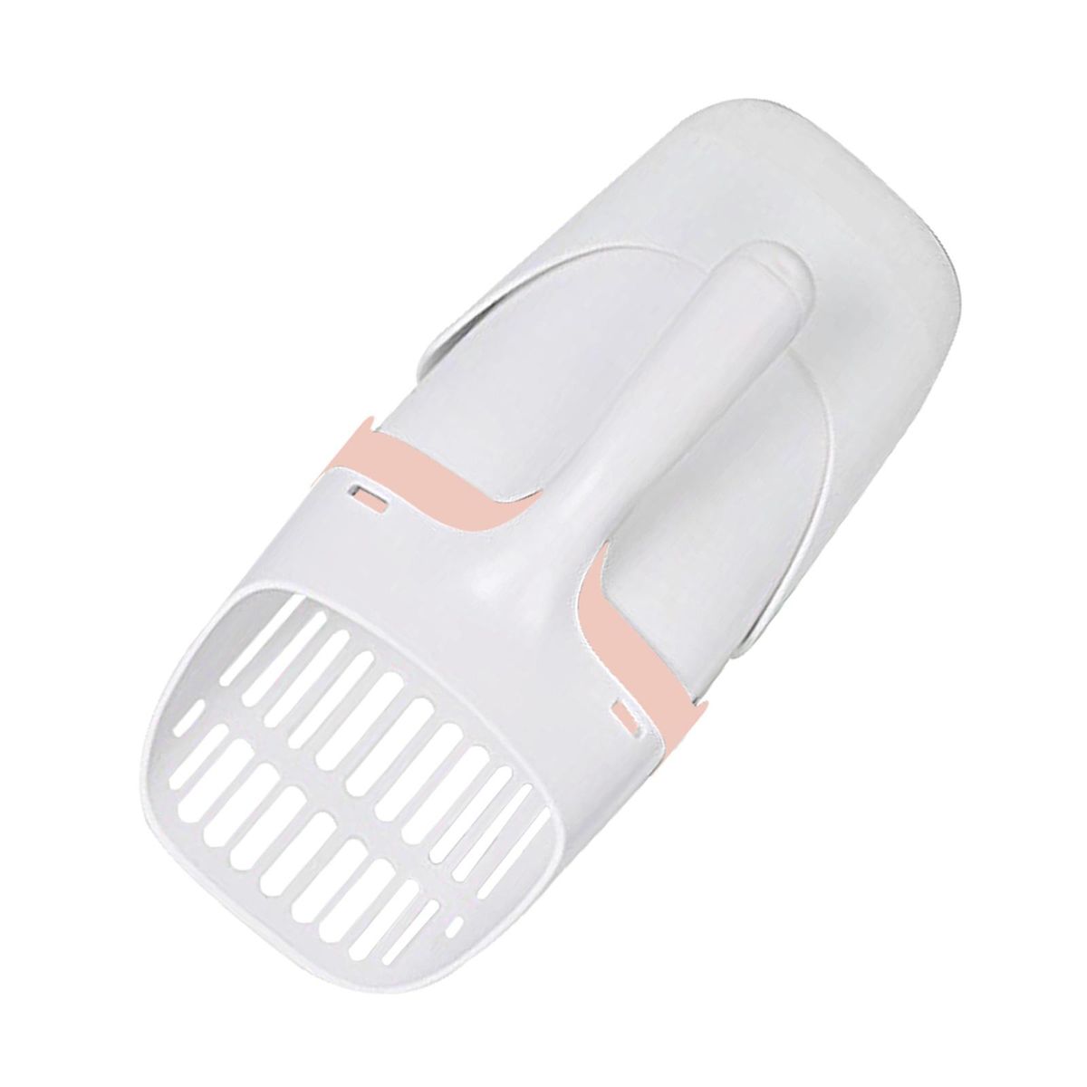 One-Piece Cat Litter Shovel Pet Litter Scooper Cleaning Tools Pink