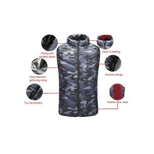 Comfortable Heated Vest 10 Hours Battery Life For Winter XL