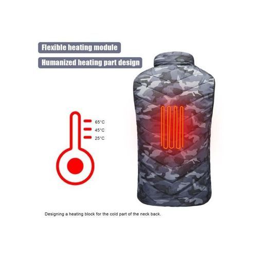 Comfortable Heated Vest 10 Hours Battery Life For Winter XL