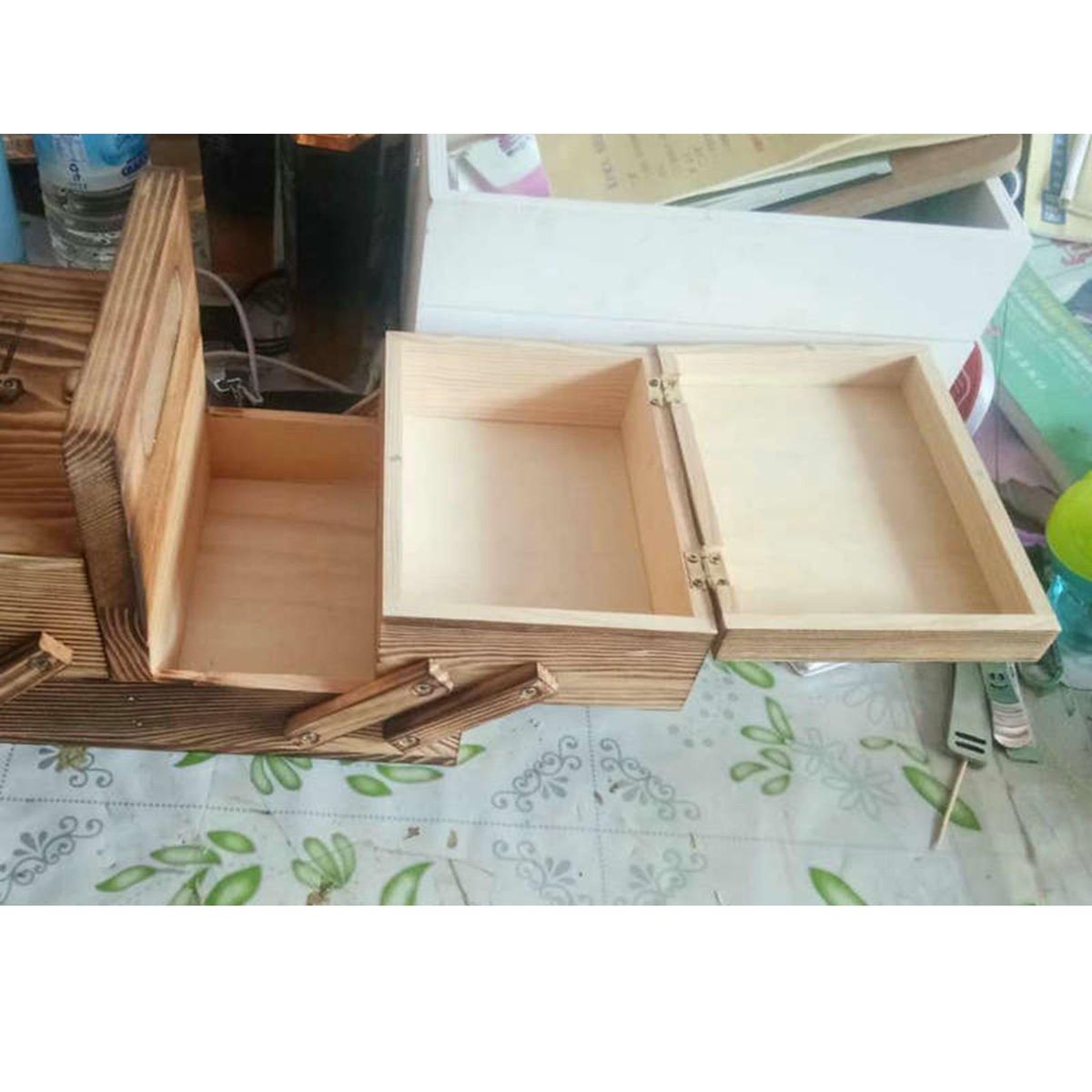 2Pieces  Sewing Box   Sew  Organizer Jewelry Boxes