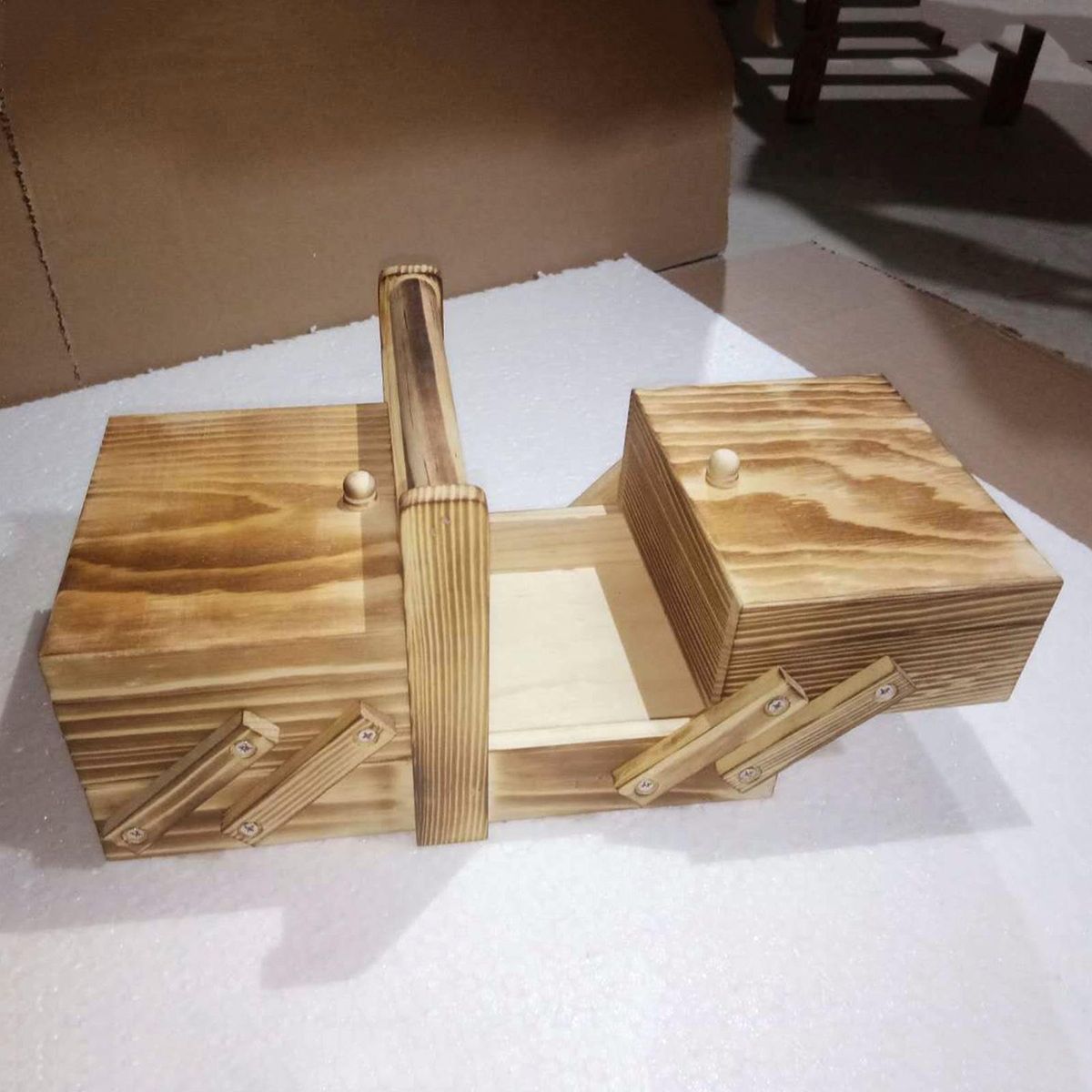 2Pieces  Sewing Box   Sew  Organizer Jewelry Boxes