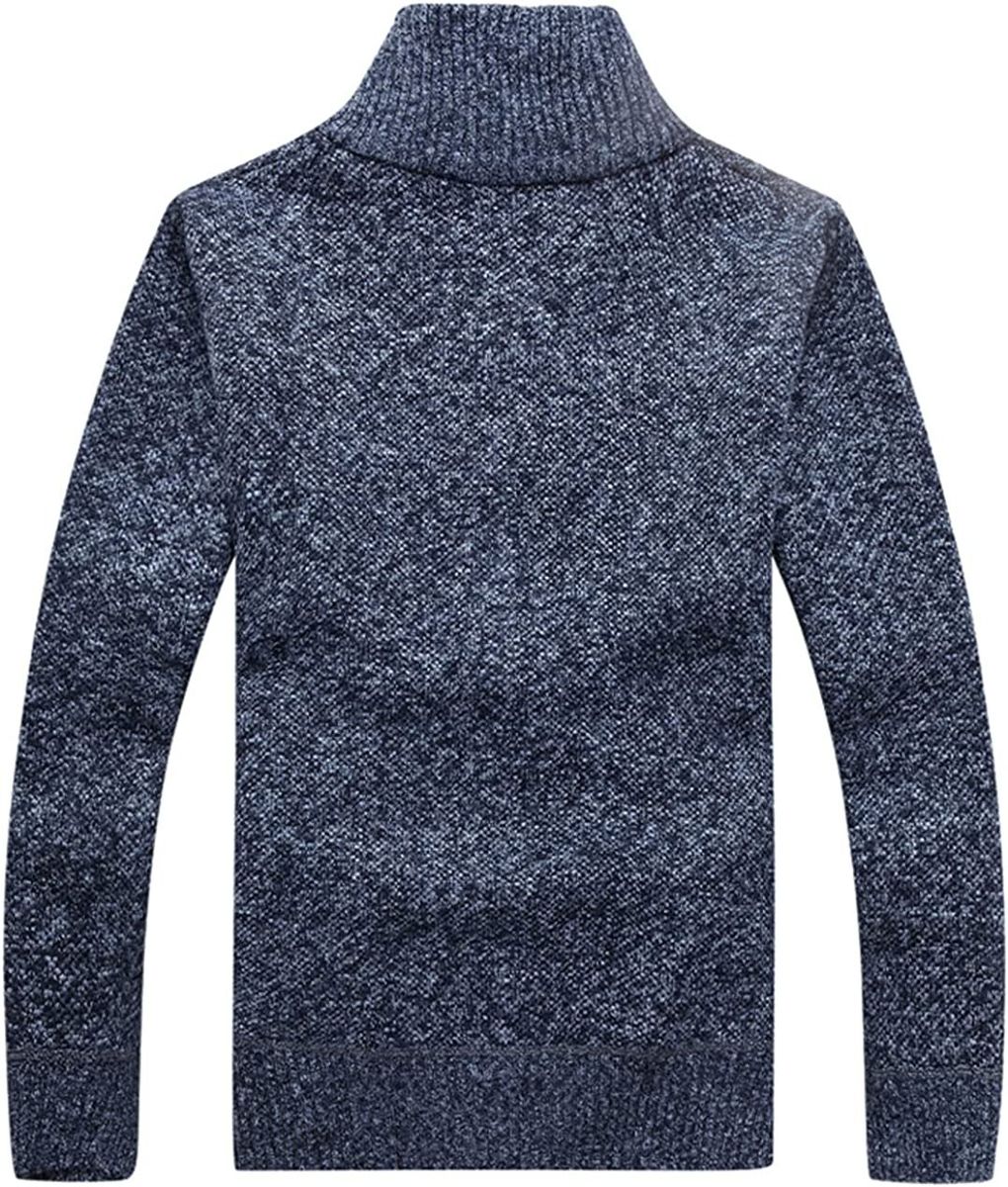 Chouyatou Men's Classic Band Collar Full Zip Color-Block