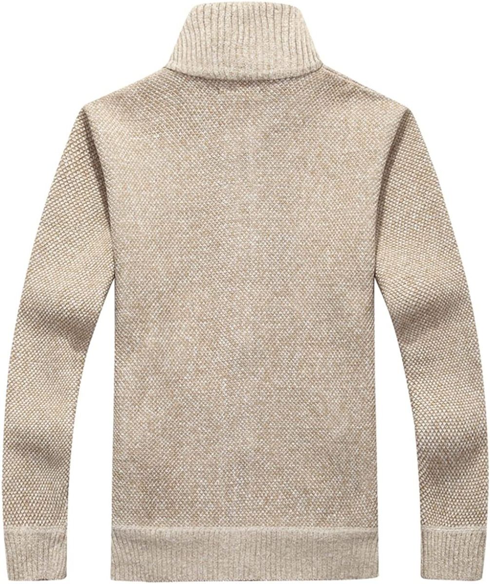 Chouyatou Men's Classic Band Collar Full Zip Color-Block