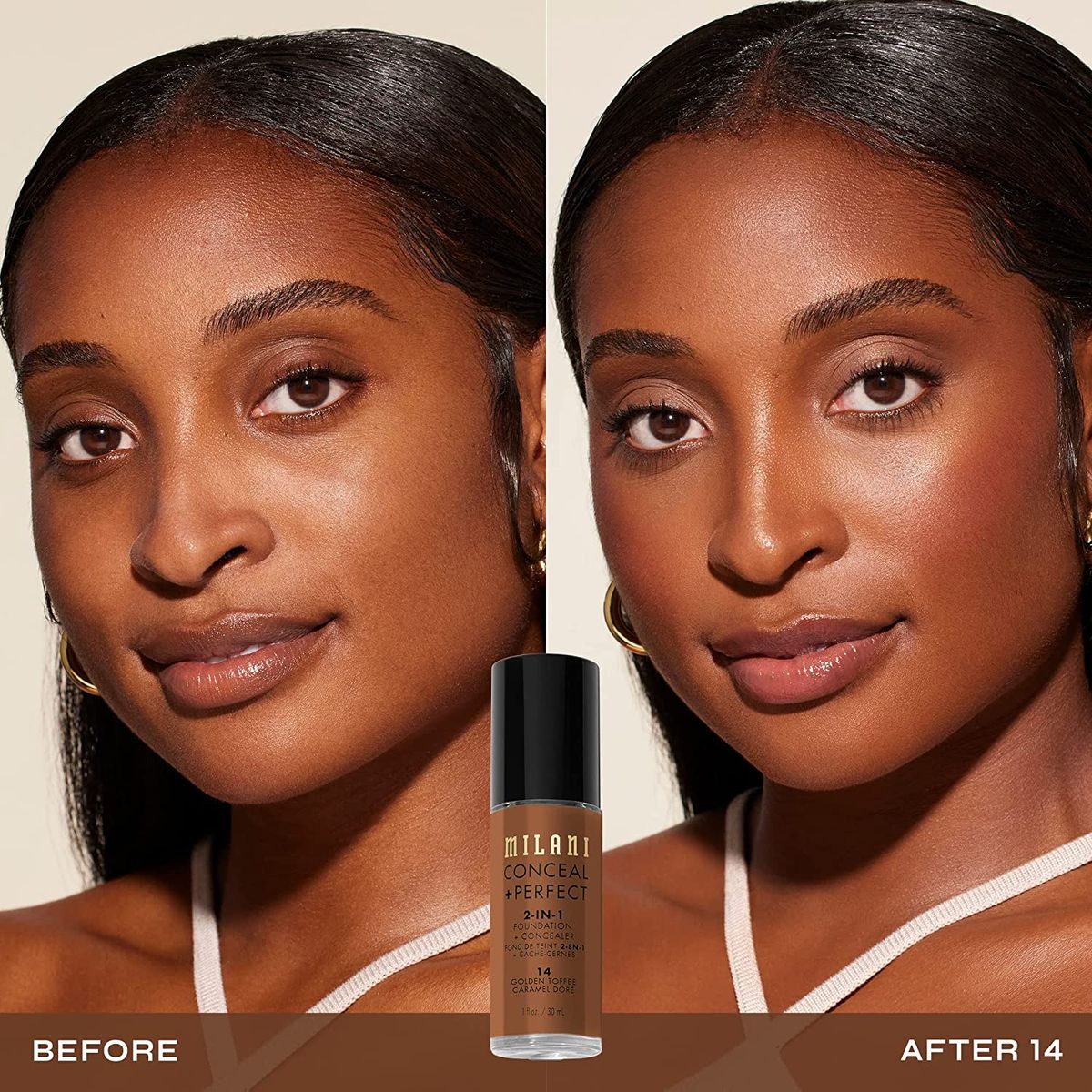 Conceal + Perfect 2-in-1 Foundation + Concealer - 14 Golden Toffee 30ml