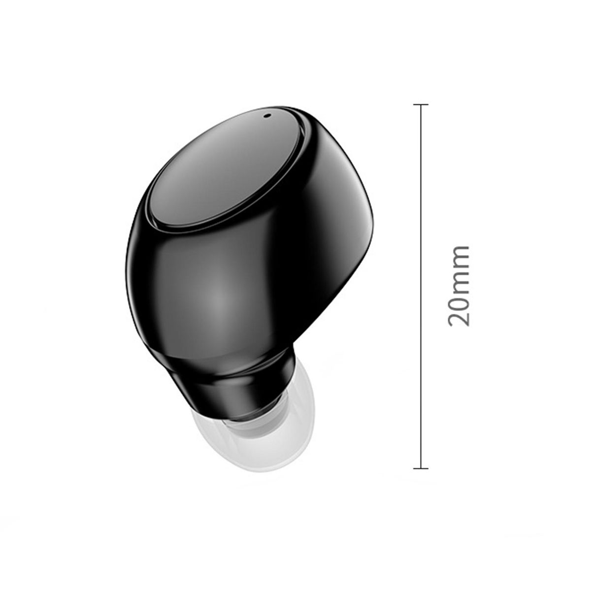 1Pc X6 Bluetooth-compatible 5.0 Waterproof In-ear-Black