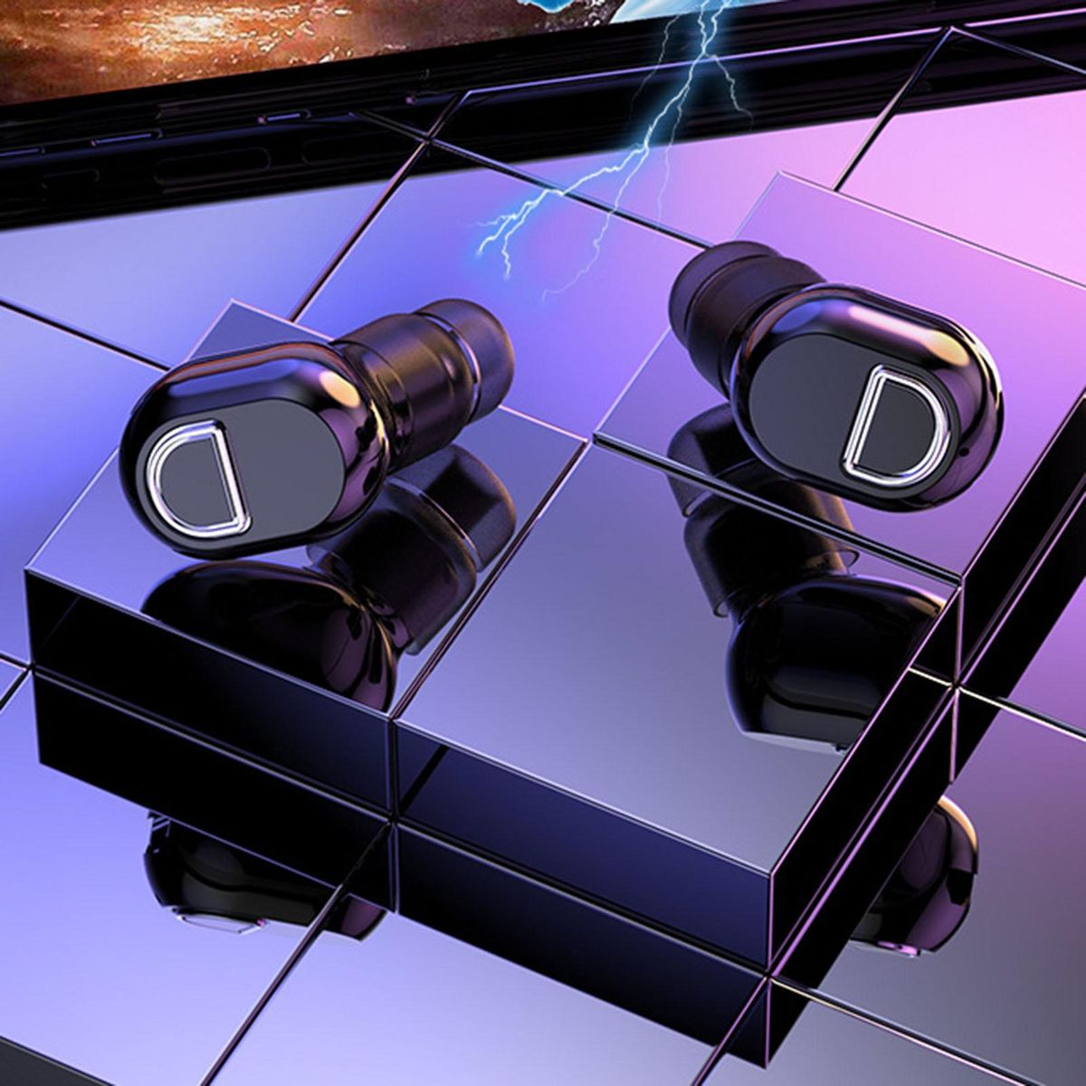 1Pc Earphone In-ear Waterproof Mini-Skin Color