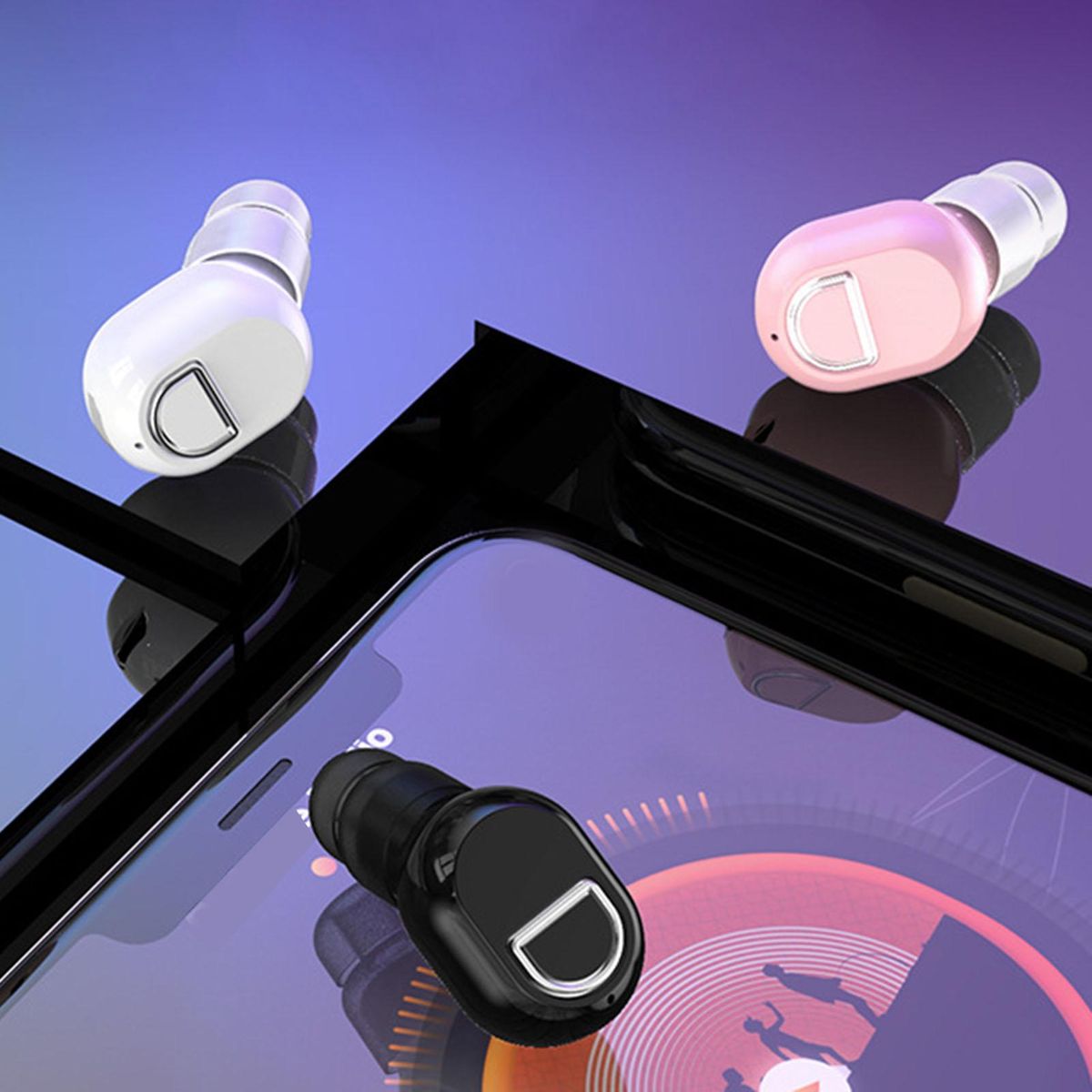 1Pc Earphone In-ear Waterproof Mini-Skin Color