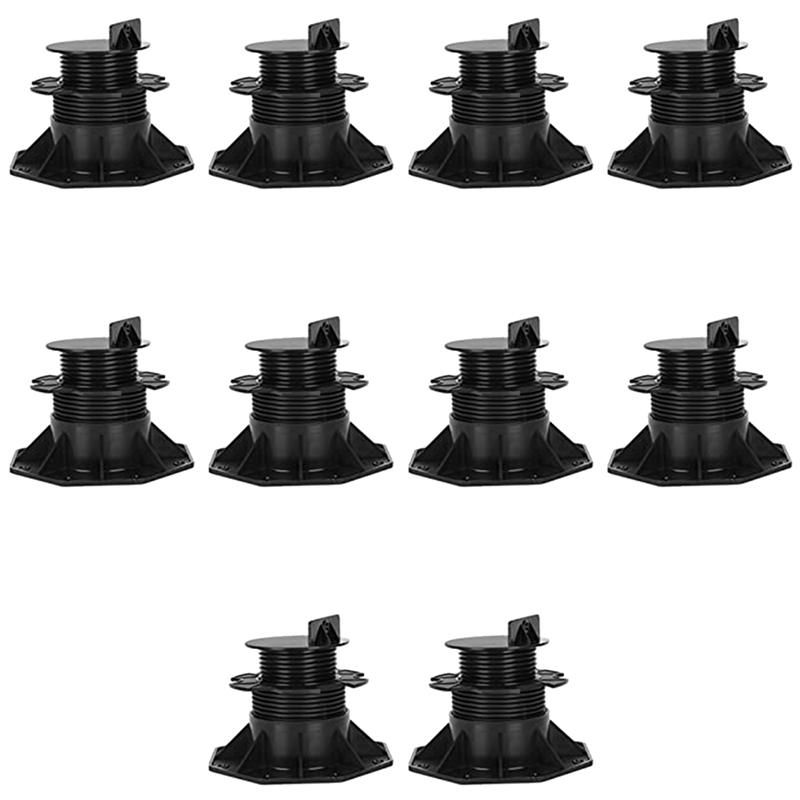 18-30mm Adjustable Feet Deck Bearing for Deck Substructure WPC Ceramic  Concrete Floor Tiles High Load Capacity