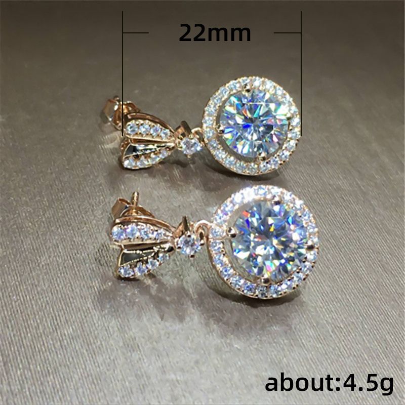 Crystal Diamond Stone Earring
