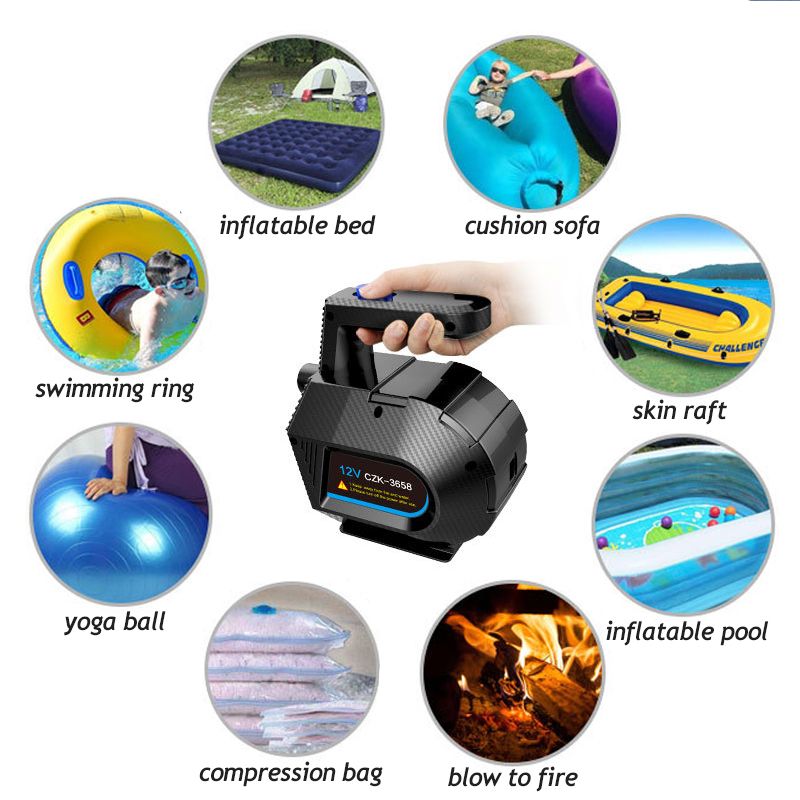 Air Compressor Electric Pump Wired Wirless Electric Inflator Pump For Inflatable Bed Couch Pool Raft Car Bicycle Tires Pump