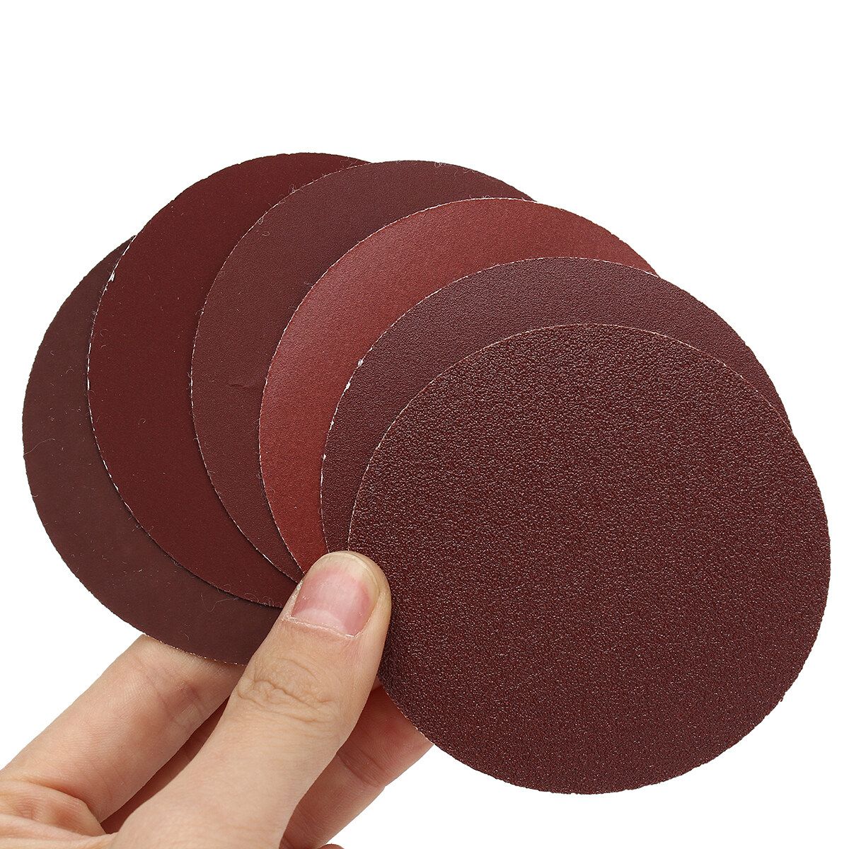 3Inch Abrasives Hook & Loop Sanding Pad 1/4" Shank + 60pcs Sand Paper Mixed Set