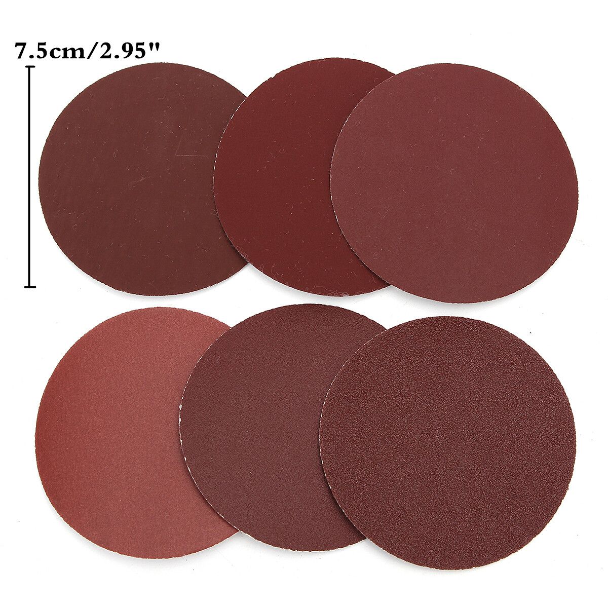 3Inch Abrasives Hook & Loop Sanding Pad 1/4" Shank + 60pcs Sand Paper Mixed Set