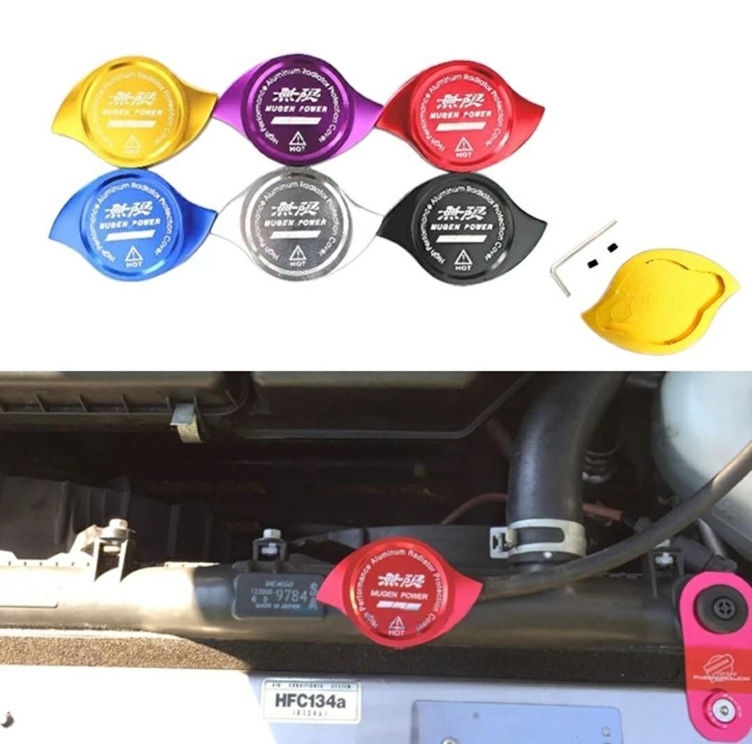 Aluminum Radiator Protection Cap Cover Fit for HONDA Accord Civic CR-V CR-Z CRX City Jazz Prelude Universal
