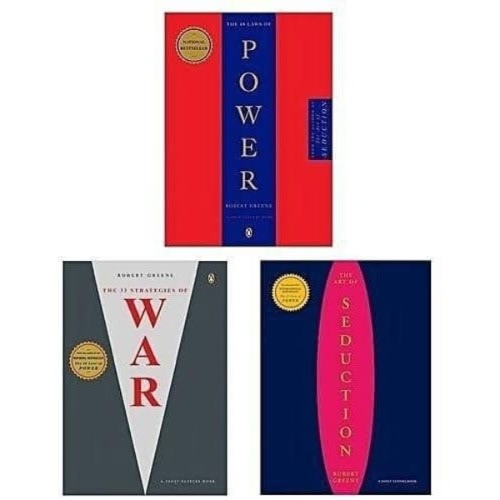 48 Laws Of Power + Art Of Seduction + 33 Strategies Of War Bundle.