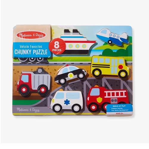 Wooden Chunky Vehicle Favorites 3d Puzzle