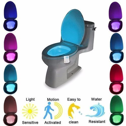 Automatic Change Colors LED Light Night  Bathroom /WC