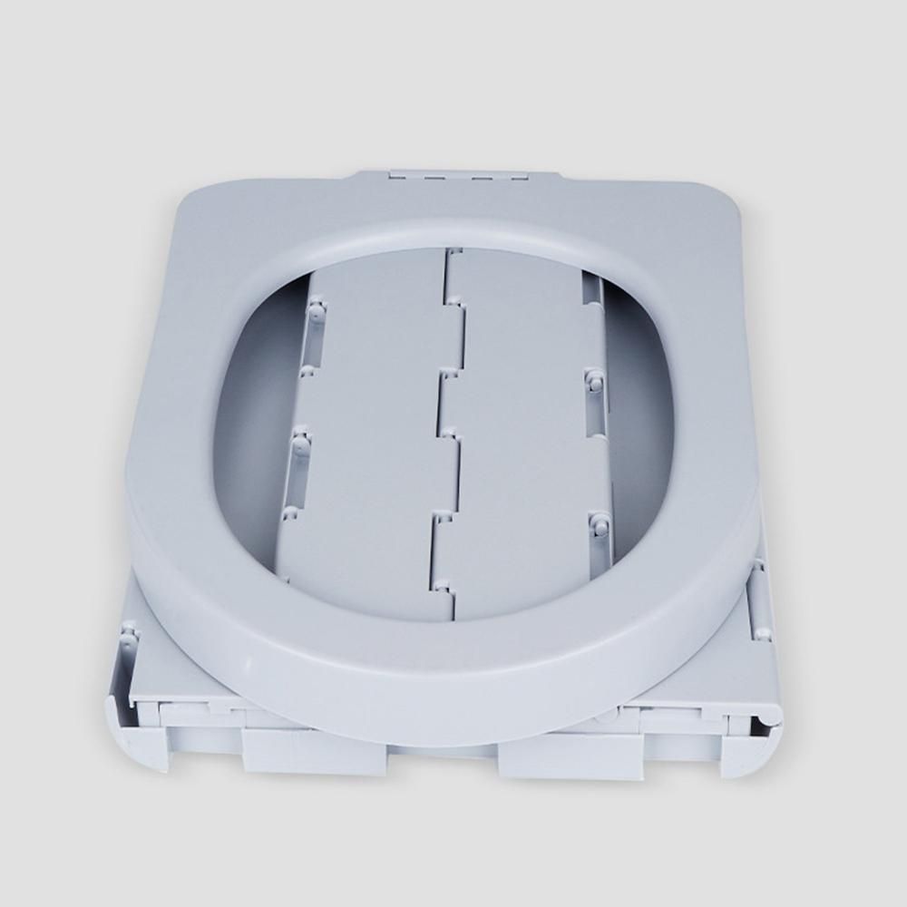 Portable Toilet Folding Commode Porta Potty Car Toilet Camping Toilet for Travel Bucket Toilet Seat Black