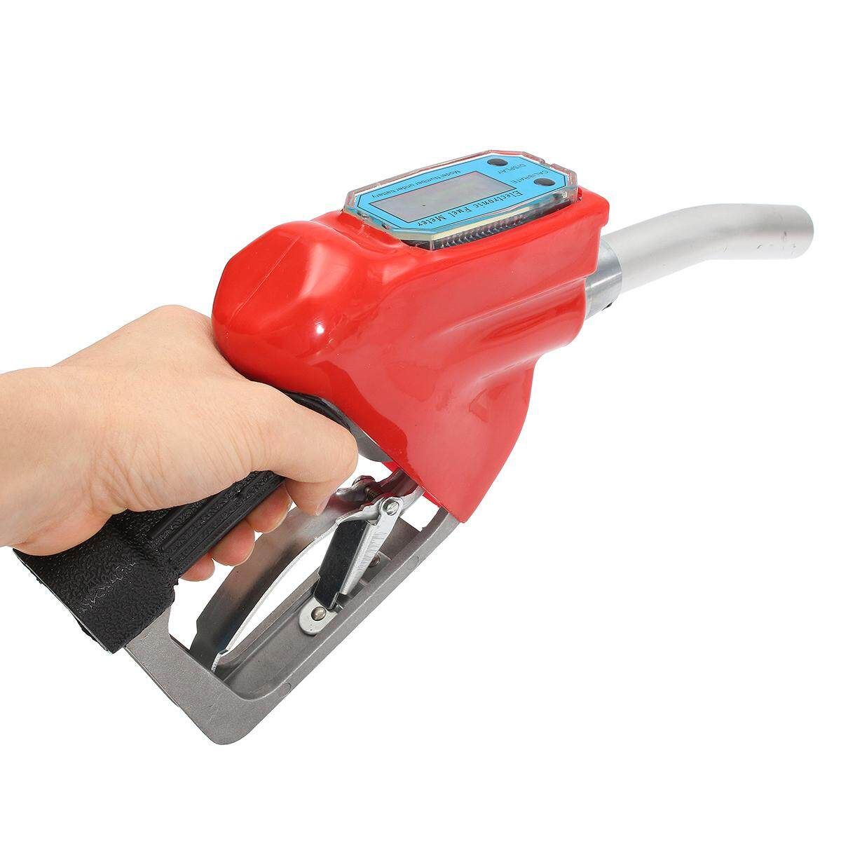 Fuel Gasoline Petrol Oil Delivery 1'' Nozzle Dispenser With Digital Flow Meter