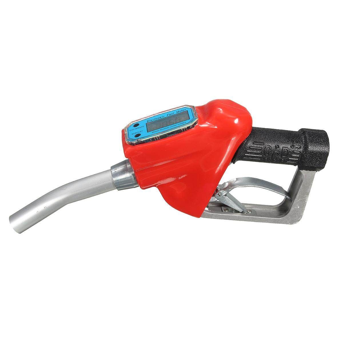 Fuel Gasoline Petrol Oil Delivery 1'' Nozzle Dispenser With Digital Flow Meter