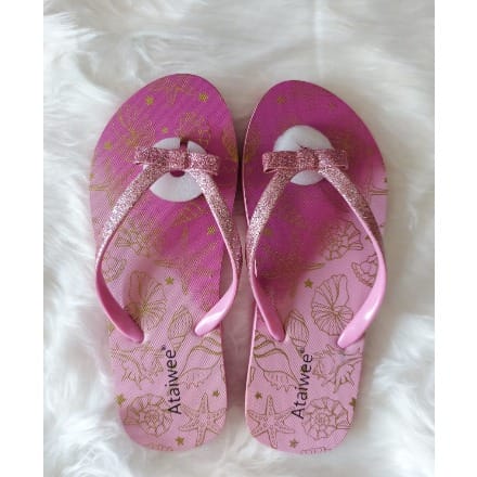 Glittery Girl Slippers - Pink
