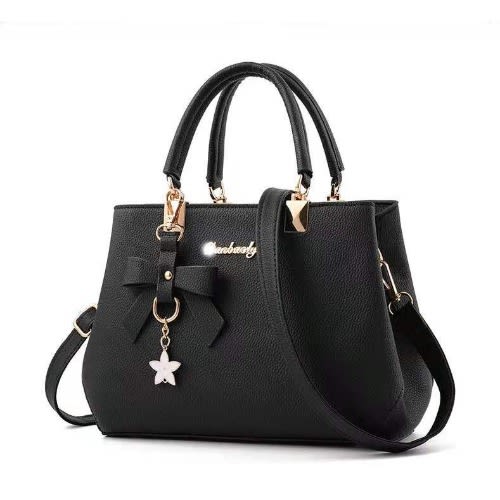 Ladies Leather Handbag- Black