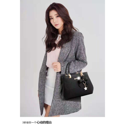 Ladies Leather Handbag- Black