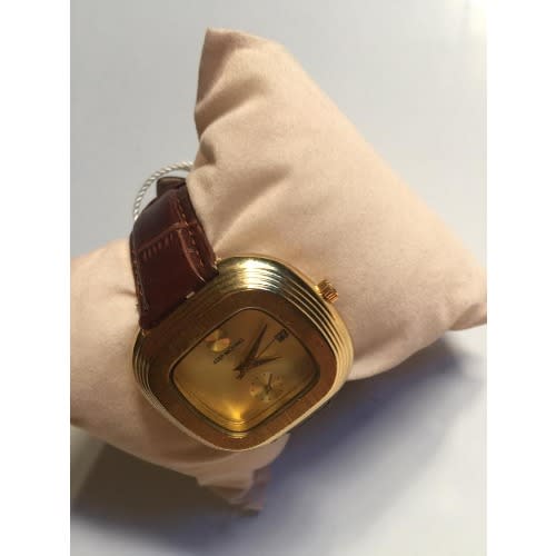 Women's Leather Strap Cute Wrist Watch- Brown