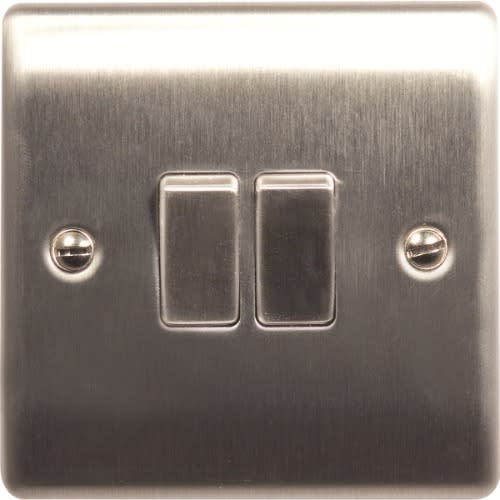 BG Double Light Switch - 10 AMP - 2 Way
