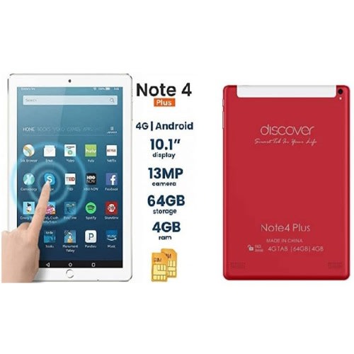 Note 4 Plus - 10.1 Inch - 4GB 64GB - Dual Sim - 4G - 4000mAh Battery - Red