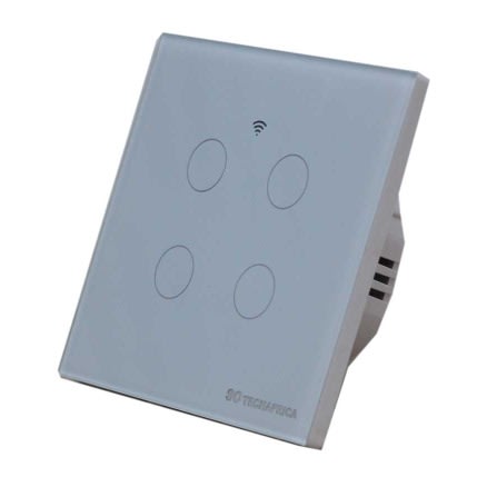 Tuya 4 Gang Wifi Smart Switch - White