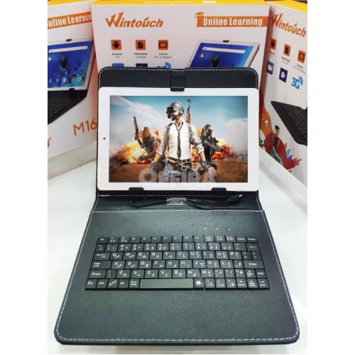 M16 - 10.1" - 2GB RAM - 32GB ROM - Dual Sim, Supports Zoom, 4000mAh Battery With Keyboard - Black