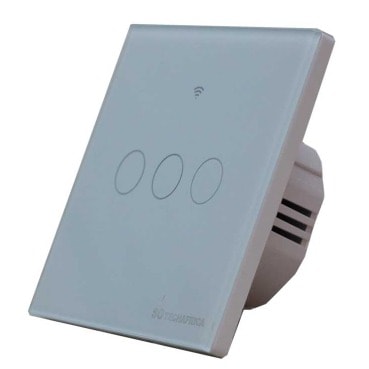 Tuya 3 Gang Wifi Smart Light Switch - White