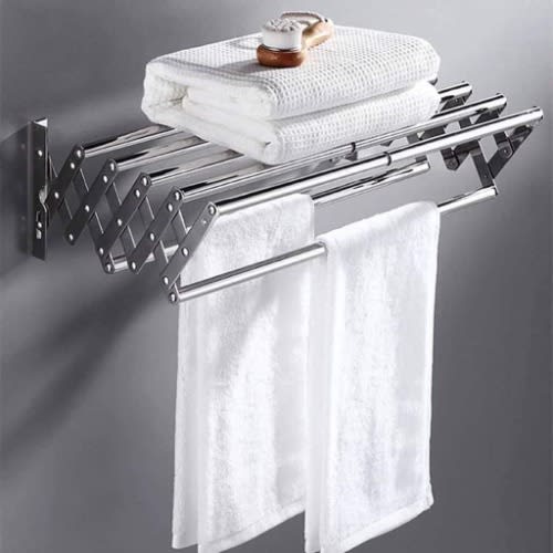 Wall Mount Expandable Towel Rack - Stainless Steel