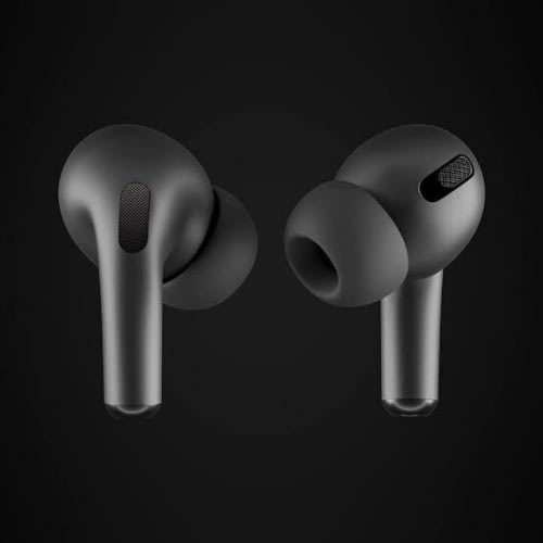 Bluetooth Earbuds Using Fingerprint - Black