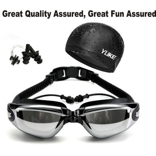 Yuke UK HD Waterproof Anti-fog Glasses & Swimming Kit
