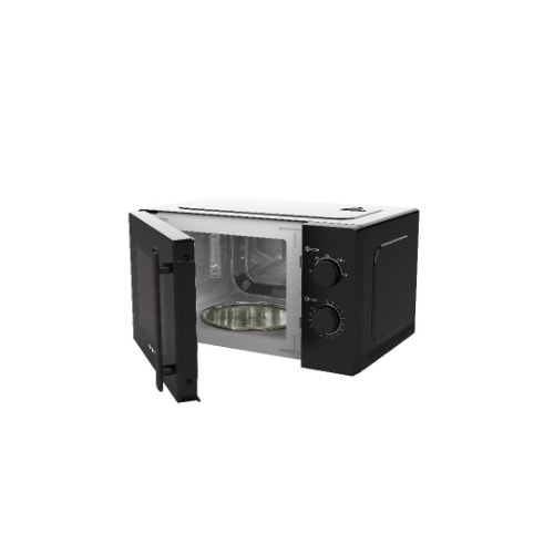 20l Manual Solo Microwave Oven - 700w - Black
