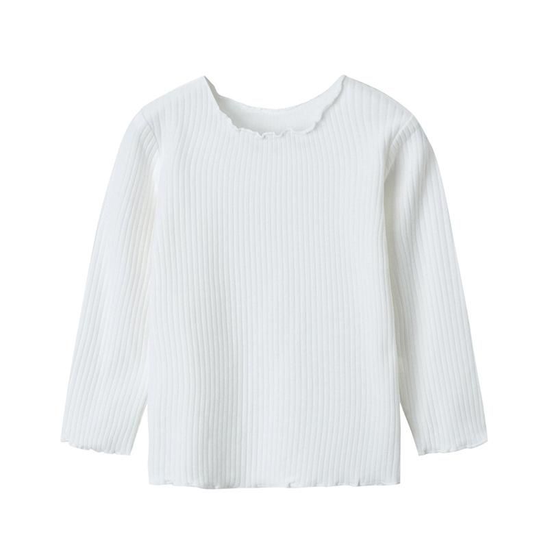 Base Shirt Boys And Girls Inner Wear Autumn And Winter Warm Long Sleeves Pure Cotton Woode