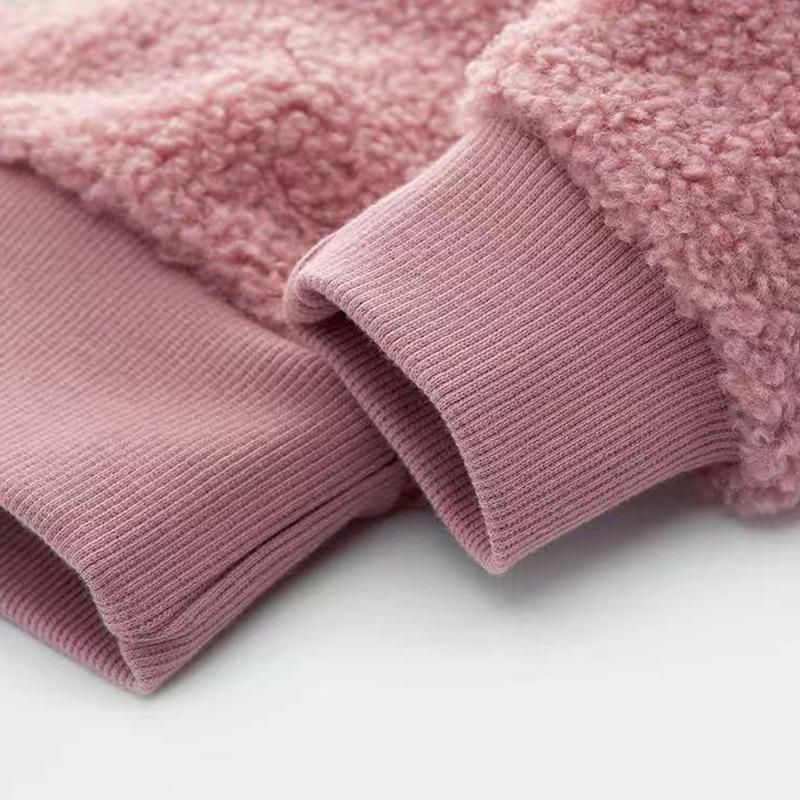 Winter Boys And Girls Teddy Plush Warm Cartoon Pullover Sweater