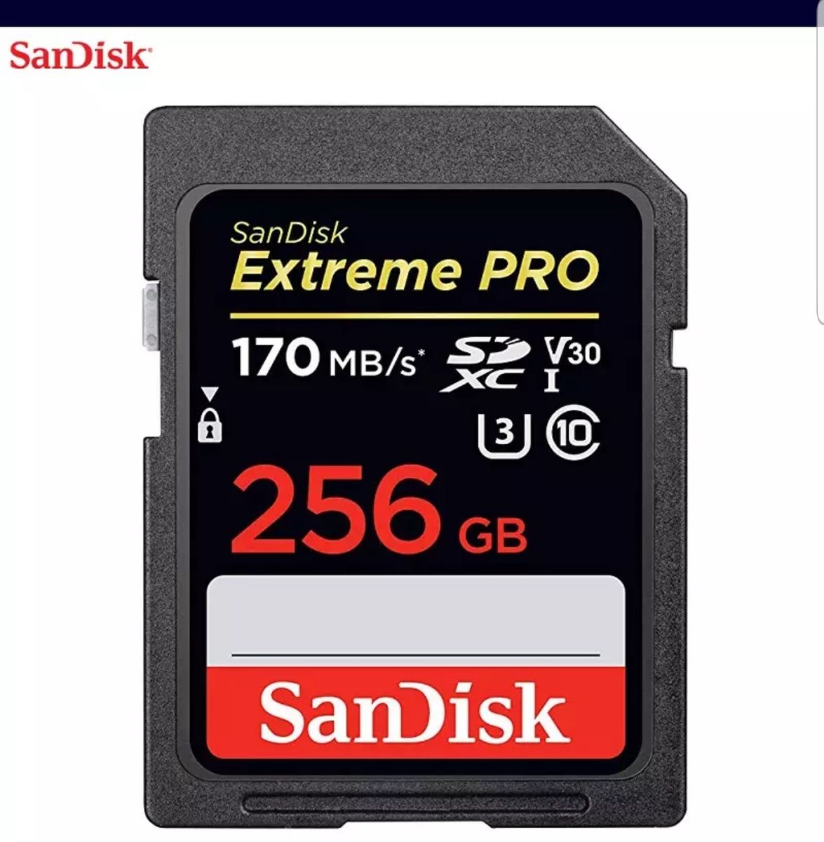 SD MEMORY CARD 256GB 4K WITH 170 SPEED