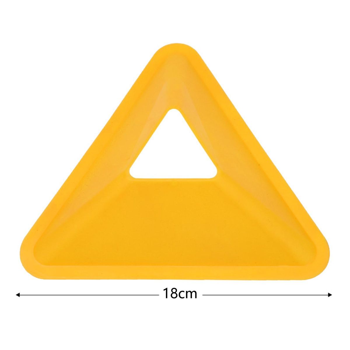 2 Pcs Soccer Markers Reusable Soccer Training Signs Yellow