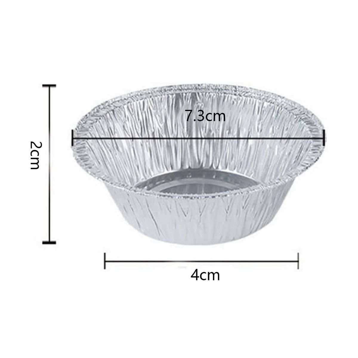 100Pcs Disposable Baking Cups, Aluminum Foil Pa