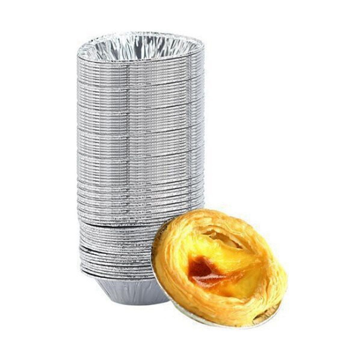 100Pcs Disposable Baking Cups, Aluminum Foil Pa