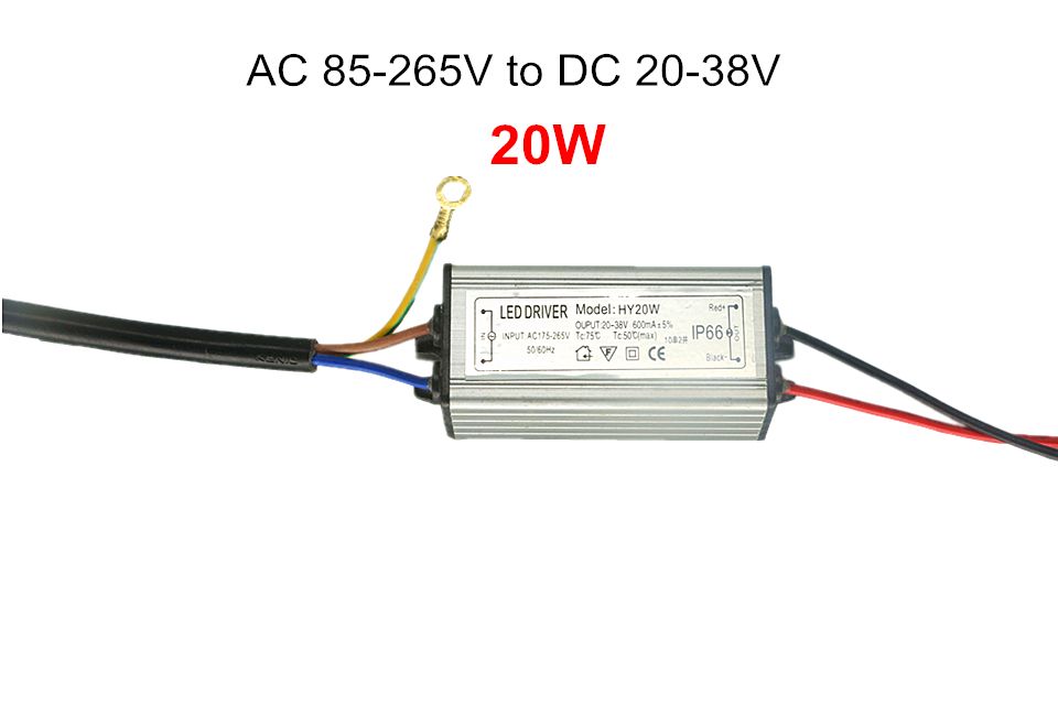 LED Power Supply Adapter AC 85-265V To DC 24-38V LED Bead