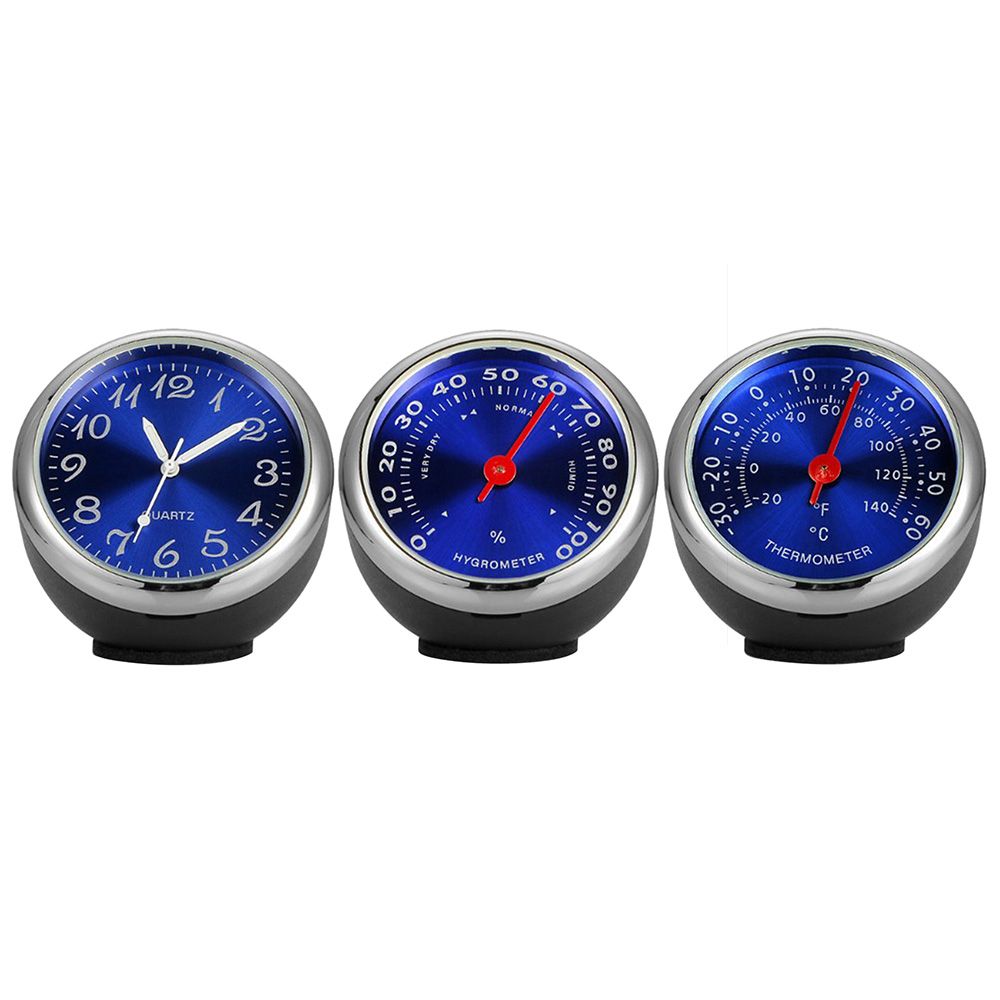 1 PC Car Luminous Clock Thermometer Hygrometer Auto Digital Watch Car Electronic Clock