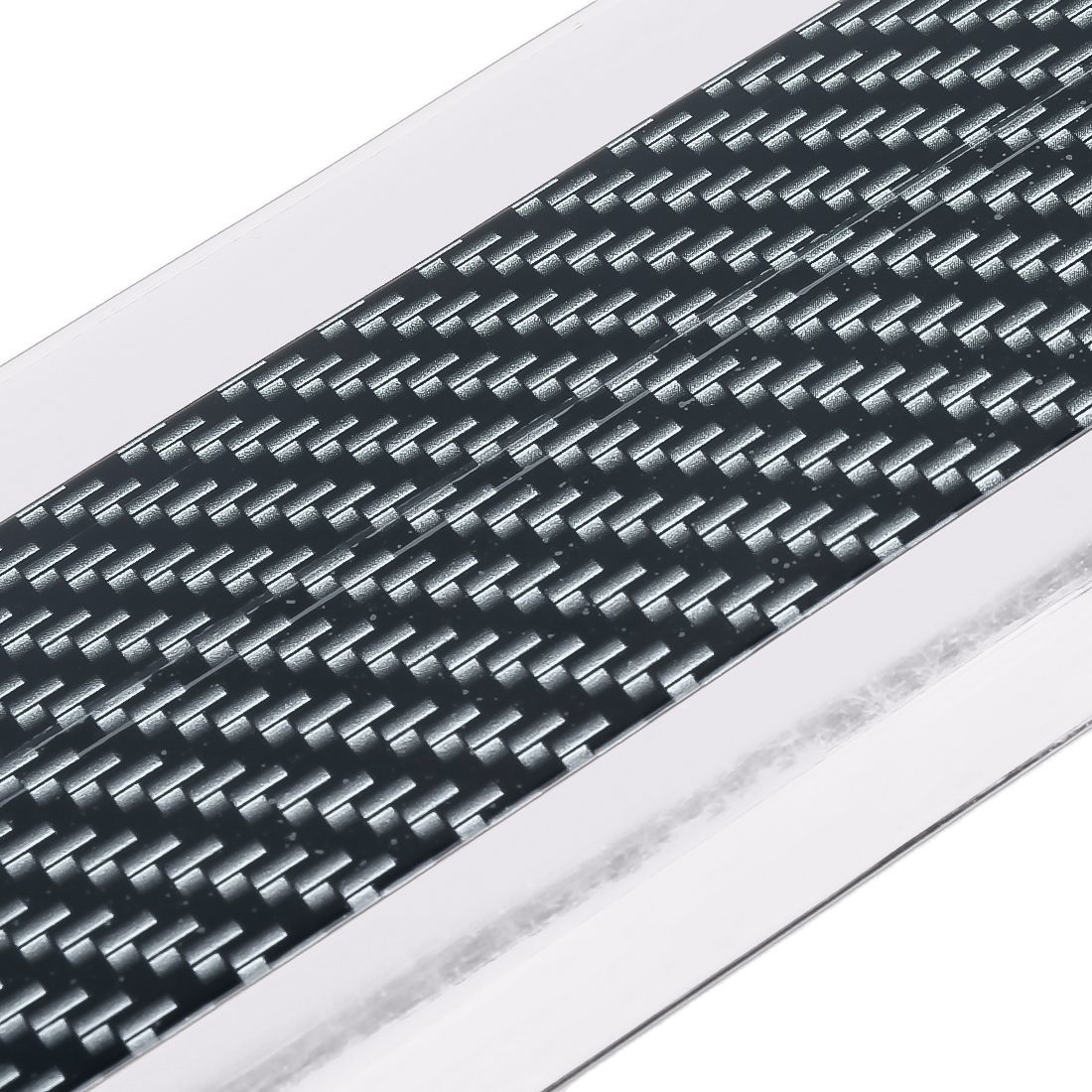 Universal Electroplate Carbon Fibre Car Door Threshold Decoration Strip Decorative Sticker, Size : 3CM X 2M (Silver)